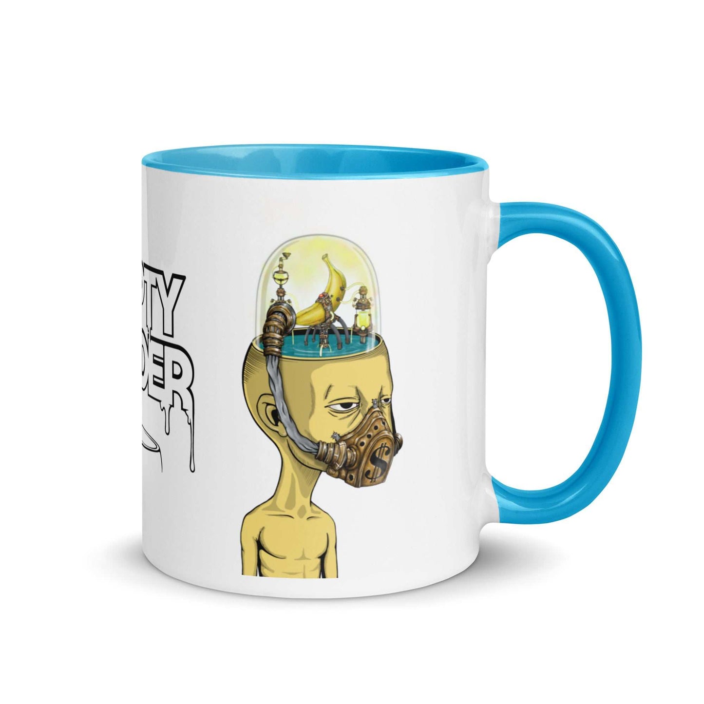 Banana Mind White Glossy MugIntroducing our delightful Banana Mind Mug! Sip your favorite beverages in style with this vibrant yellow mug that will surely bring a smile to your face. Featuring F.U. ShopHOZZY Artistry Store