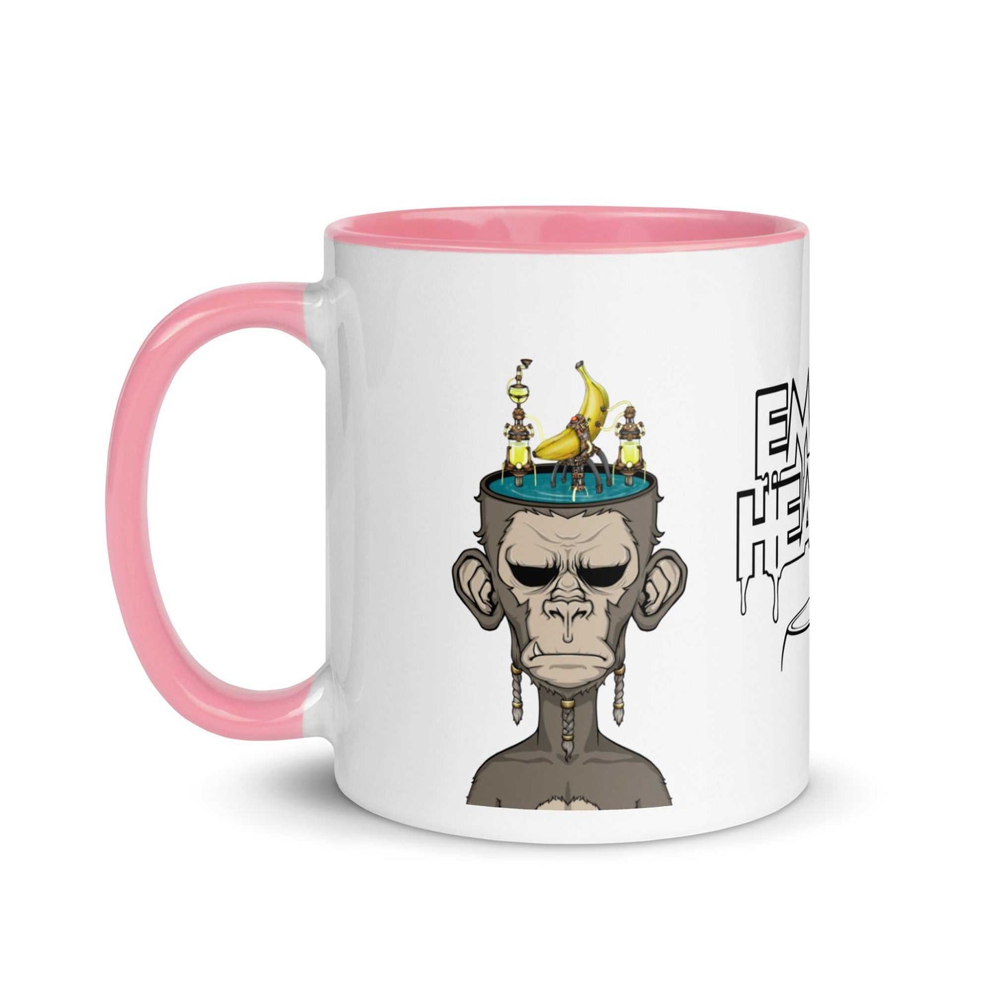 Banana Mind White Glossy MugIntroducing our delightful Banana Mind Mug! Sip your favorite beverages in style with this vibrant yellow mug that will surely bring a smile to your face. Featuring F.U. ShopHOZZY Artistry Store