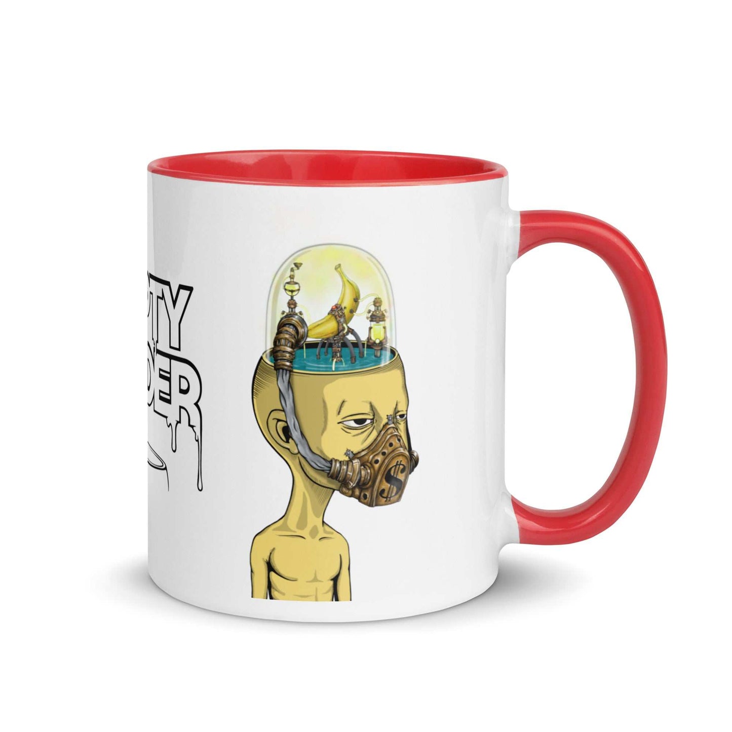 Banana Mind White Glossy MugIntroducing our delightful Banana Mind Mug! Sip your favorite beverages in style with this vibrant yellow mug that will surely bring a smile to your face. Featuring F.U. ShopHOZZY Artistry Store